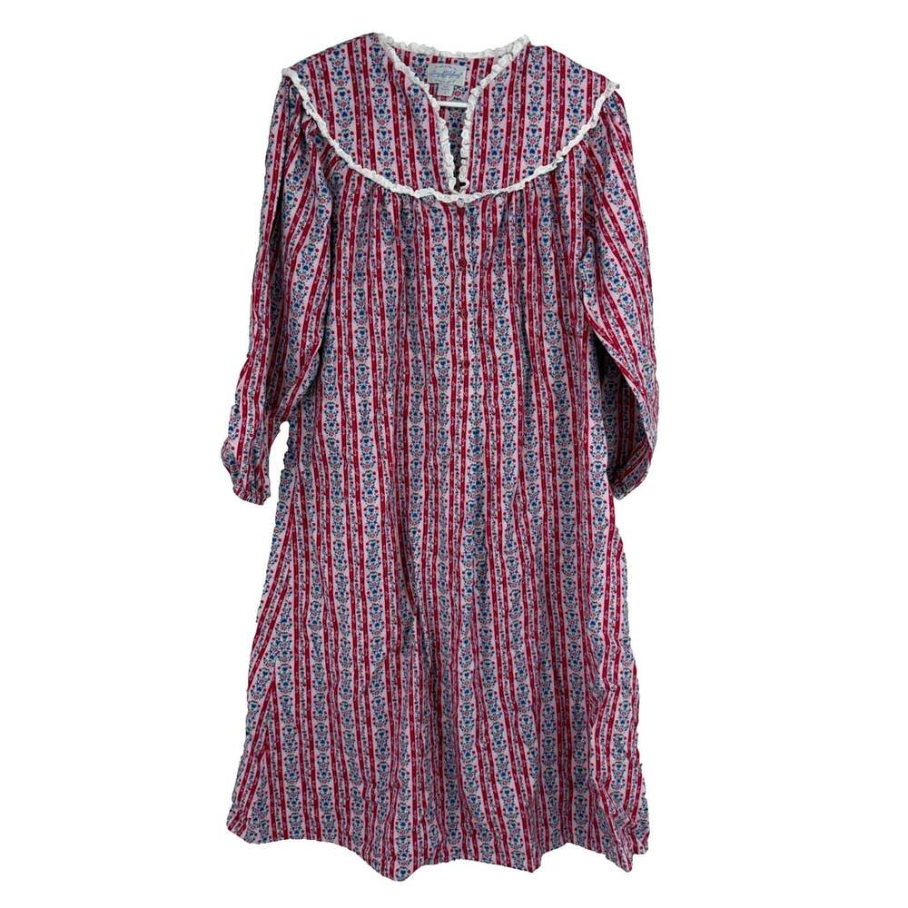 Lanz of Salzburg Women S Flannel Nightgown Pajama Night Dress Sleep Gown Pink